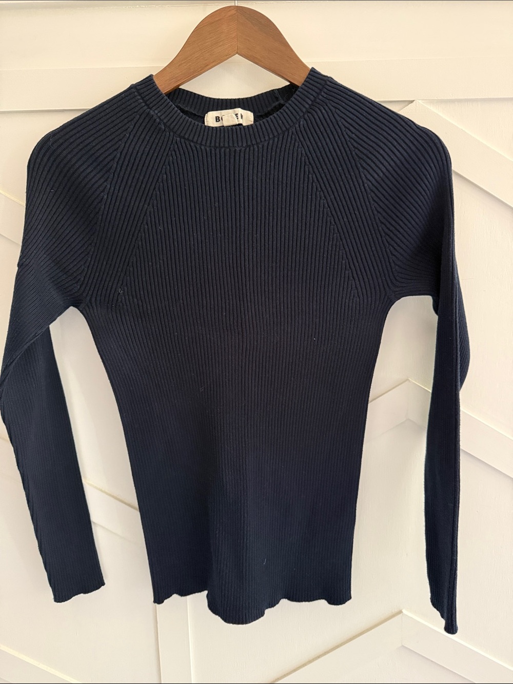 Dark blue rubbed long sleeve
